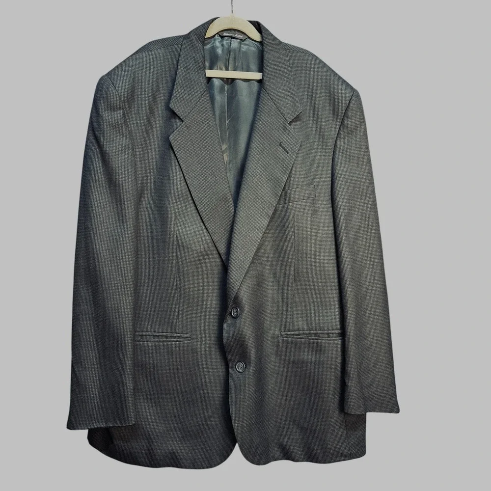 Vintage Christian Dior Monsieur Wool Tailored Blazer Gray Men's Sport Coat